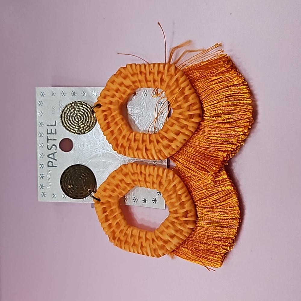 Orange earrings